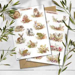 Forest Stickers – Pack of 2 – Woodland Planner Stickers