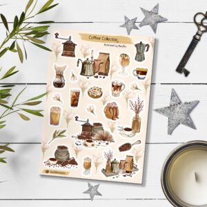 Coffee Stickers. Planner Stickers