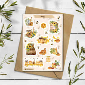 Honey Stickers. Bee Planner Stickers