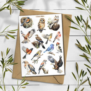 Forest Birds Stickers. Birds Planner Stickers